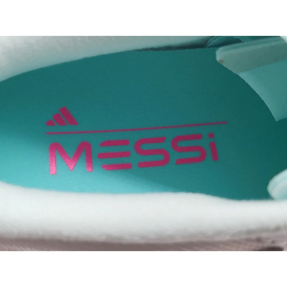 Adidas F50 Messi League FG‎ Mens 8 White Pink Cyan Soccer Cleats JQ0954